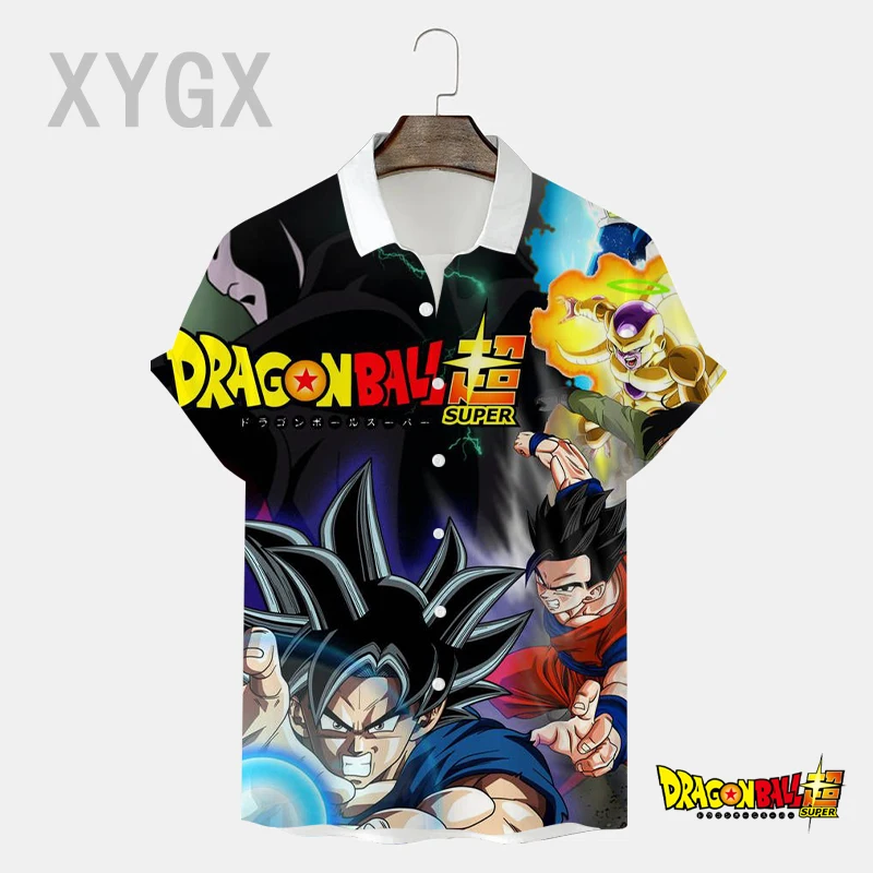 

Dragon Ball Anime-son Goku Fashion Shirts Summer Men's Shirts Oversized High Quality 3D Printed Fashion Cool Quick Dry Beach New