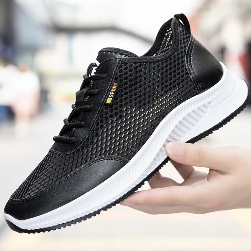 

2022 Men Sneakers Summer Fashion Breathable Tenis Outdoor Sports Casual Shoes Bowtie Non-slip Male Running Shoes Free Shipping