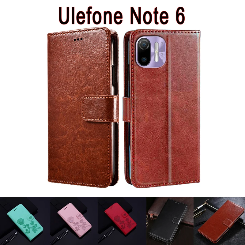 

Leather Case For Ulefone Note 6T Cover Flip Wallet Capa Book Stand Phone Bag for Ulefone Note6 6P 6 T Case Magnetic Hoesje Etui
