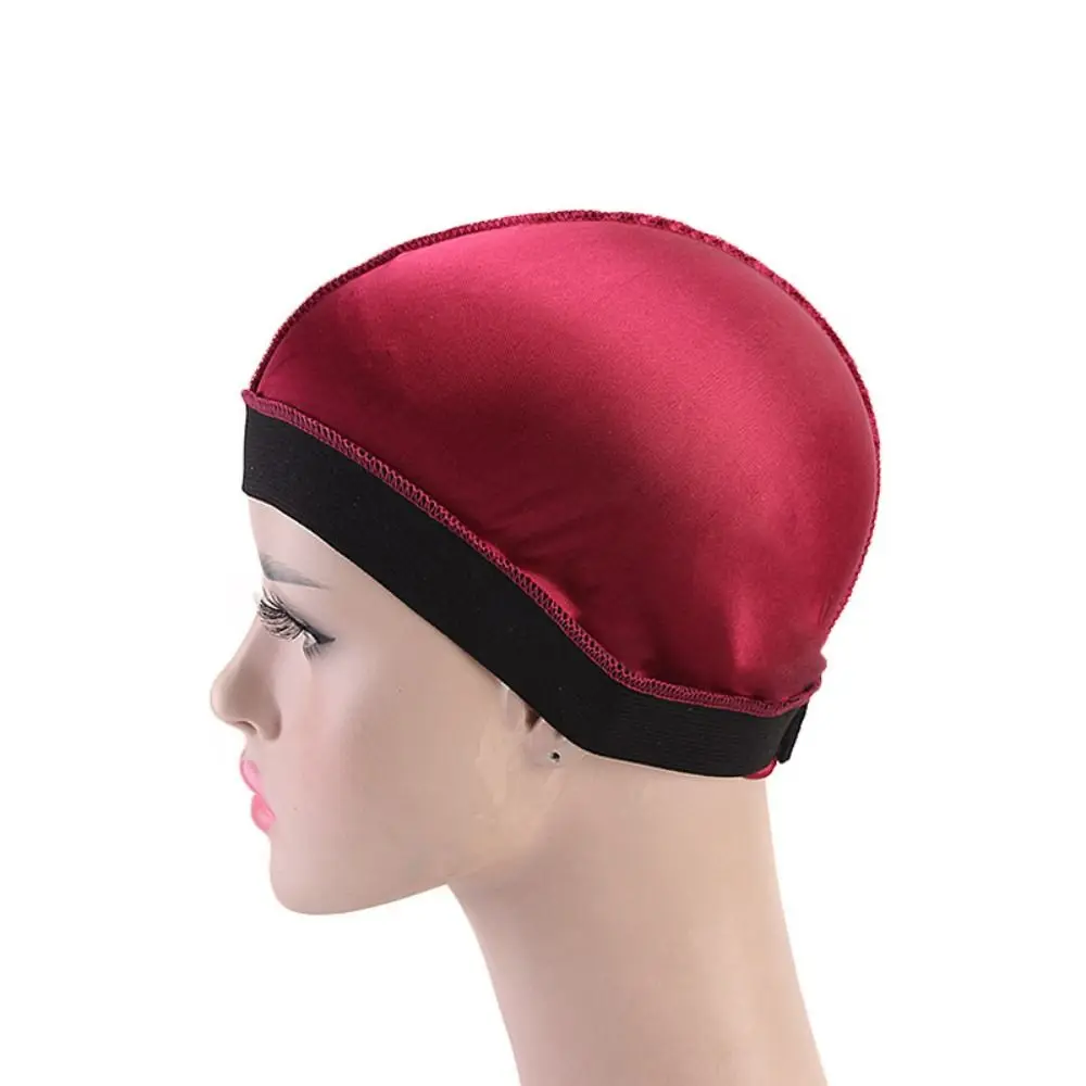 Капот однотонные мужские шапки Durag дышащие полиэстеровые волнистые многоцветные