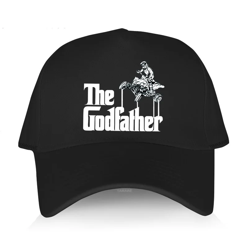 

Man's Baseball Cap Fashion Solid Sunhat The Quadfather Cool Atv Four Unisex short visor hat Adjustable Outdoor summer cap