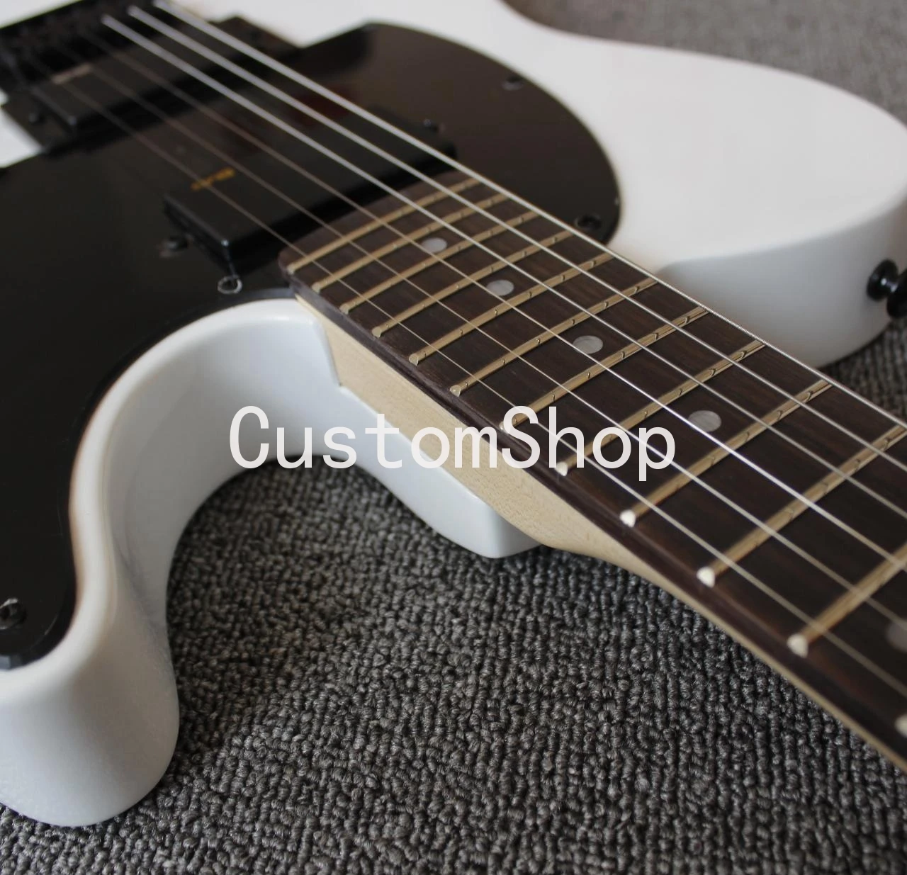 Пользовательский магазин JIM ROOT Подпись белая Tele электрическая гитара копия EMG