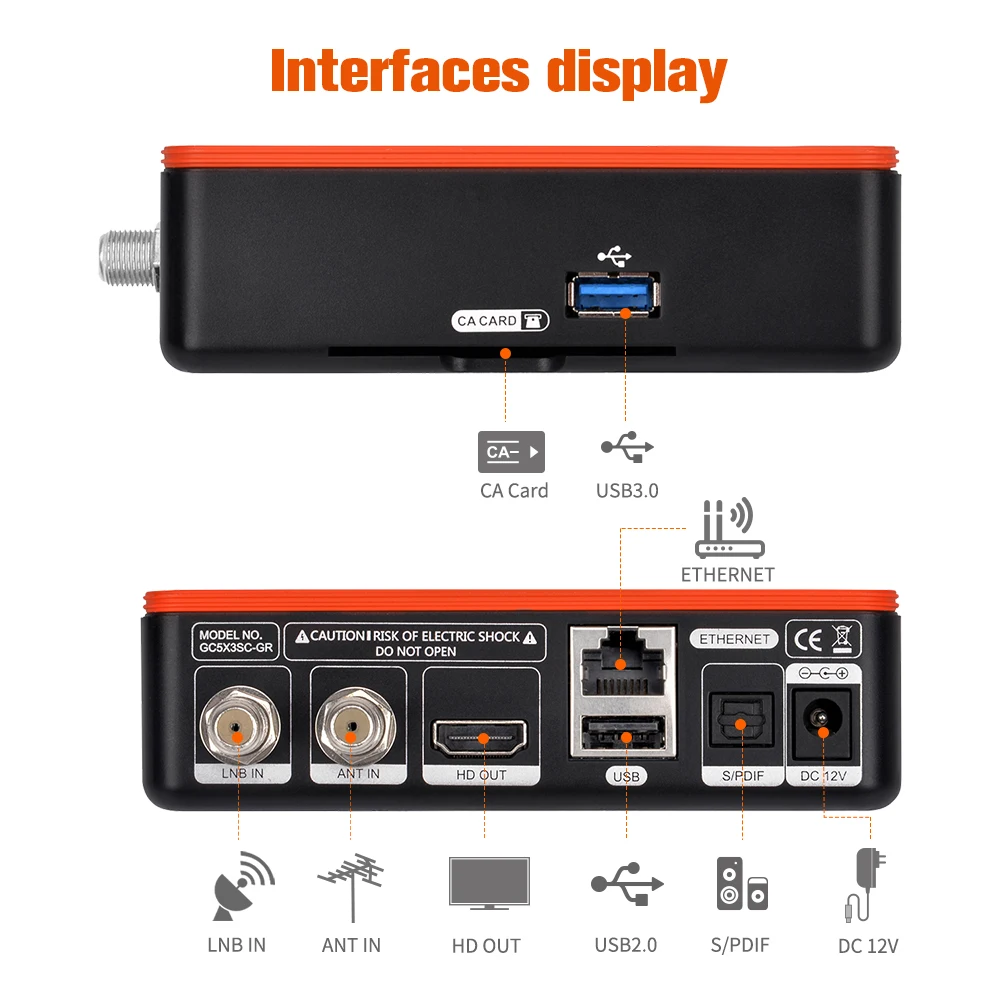 

GTMedia GTcombo CA Digital Satellite TV Receiver Amlogic S905X3 Android 9.0 4K Smart TV Box Combo IPTV cccam NewCam Youtube Box