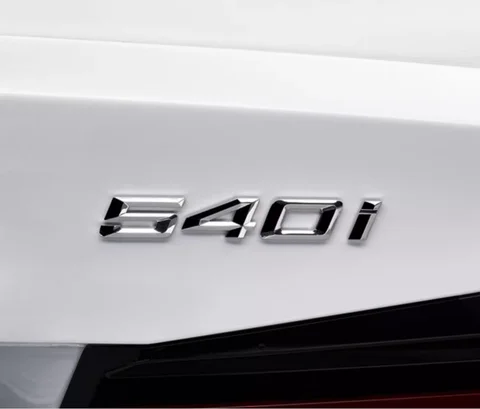 Для BMW 5 серии E39 E60 E61 F10 F11 G30 520d 523d 525i 528i 530e 535i 540e Автомобильный Стайлинг Багажник Буква Эмблема Задняя Крышка Логотип Черный