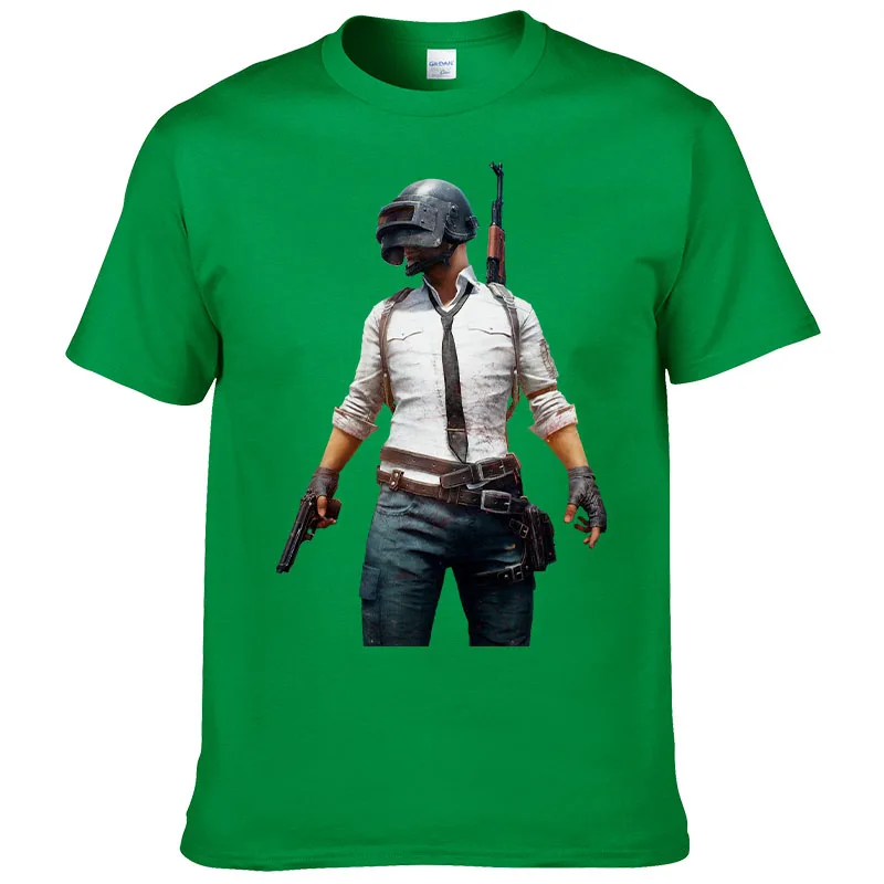 

Summer Cotton Short sleeve T Shirt Men's Game Pubg tshirt Fashion Casual Top Cool Tee Clothing Homme Streetwear
