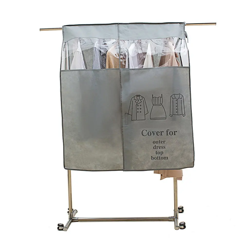 

Пылезащитная вешалка для пальто для домашней одежды, вешалка для спальни, портативный Влагостойкий Чехол для пылезащитной сумки