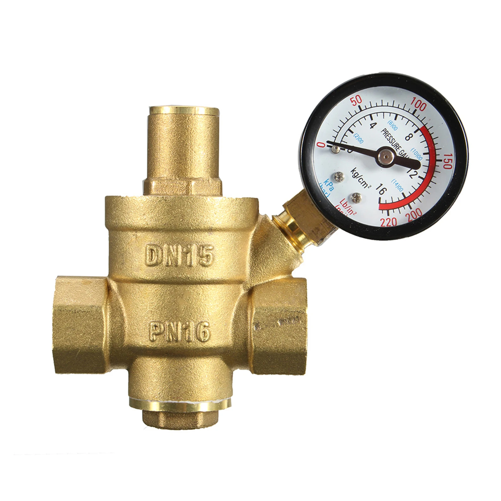 

Brass Water Pressure Reducing Maintaining Valve Reducer DN15/DN20 Regulator Adjustable Relief Valve Purifier Measuring Access