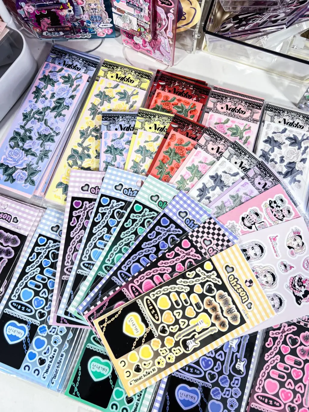 

Jellypal New Arrival 2pcs 6pcs BOBO Stickers Postcards Album Scrapbooking Sticker Roses Korean Journal Stationery Suppliers