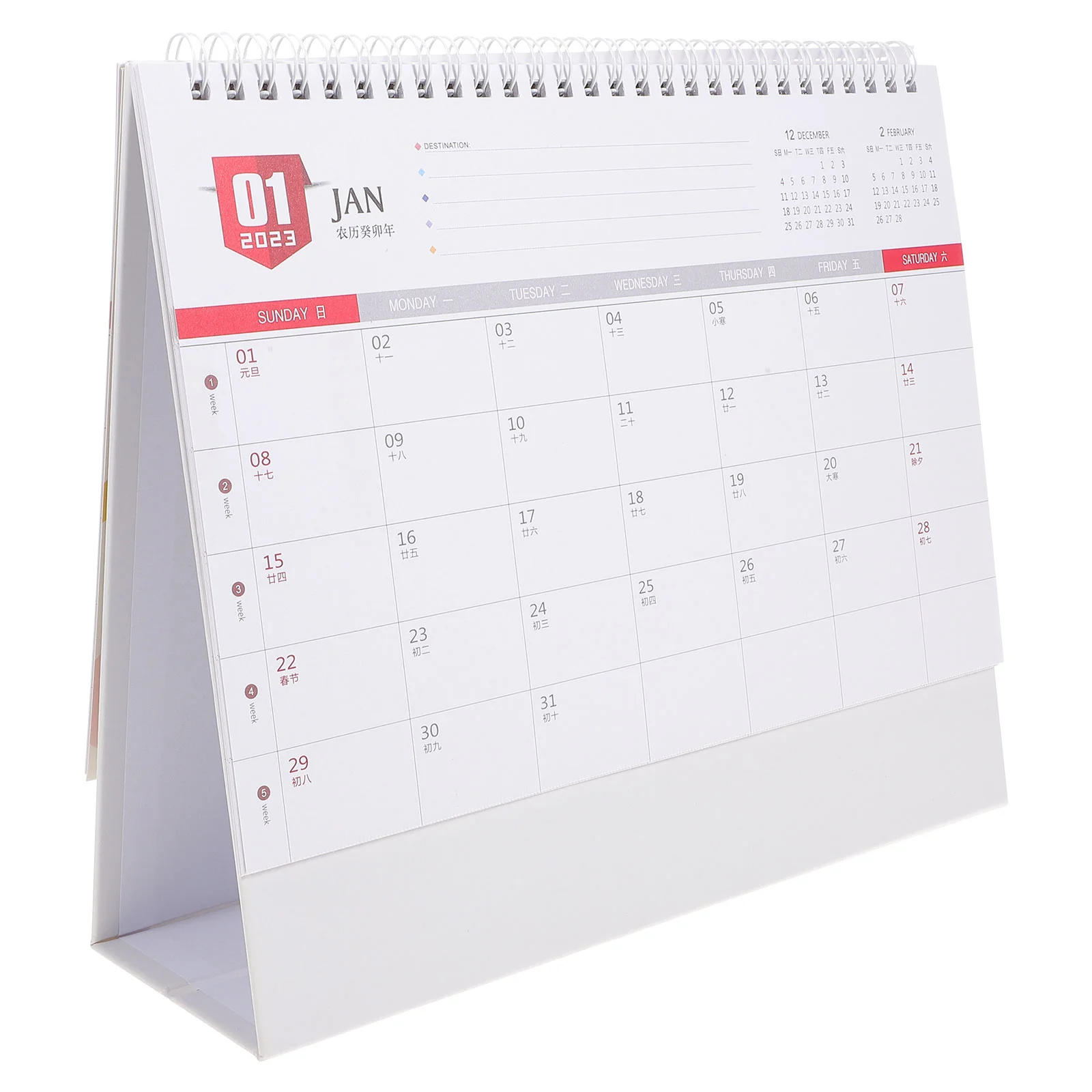 

Calendar Plan Monthly Tabletop Schedule Office Daily Wall Hanging Decor Pad Desk Foldable Work Table Standing Desktop Planner