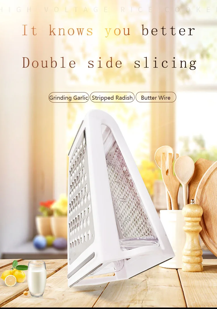 2-стороннее лезвие для отделки сыра моркови огурцов слайсер резак контейнер