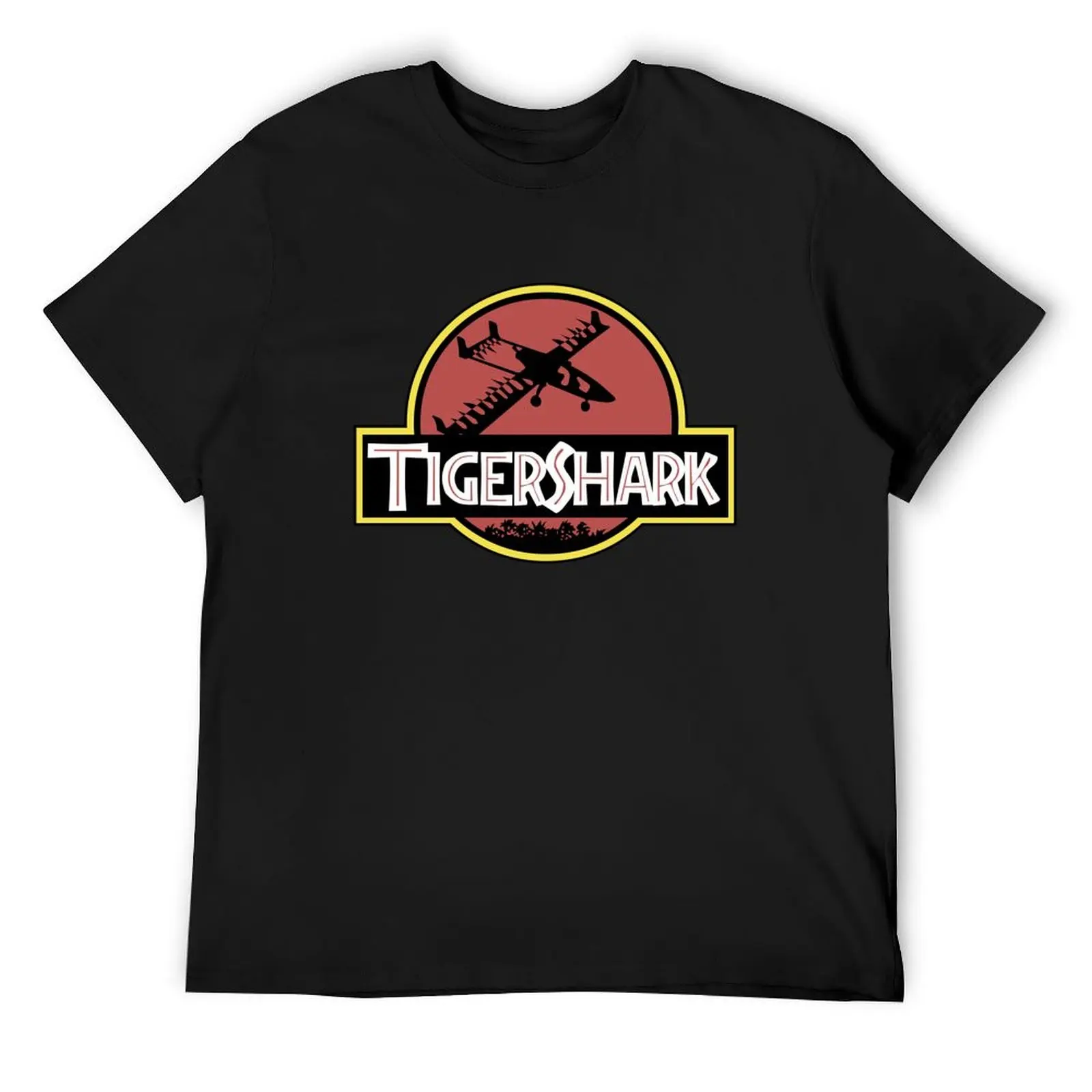 Футболка Jurassic Tigershark с графикой топы больших размеров дешевые вещи мужские