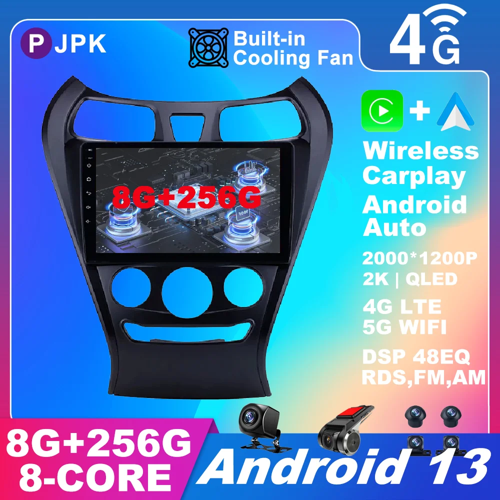

Android 13 For Hyundai EON 2012 Car Radio RDS QLED Stereo Wireless Carplay Auto BT Autoradio 4G LTE ADAS AHD Multimedia DSP