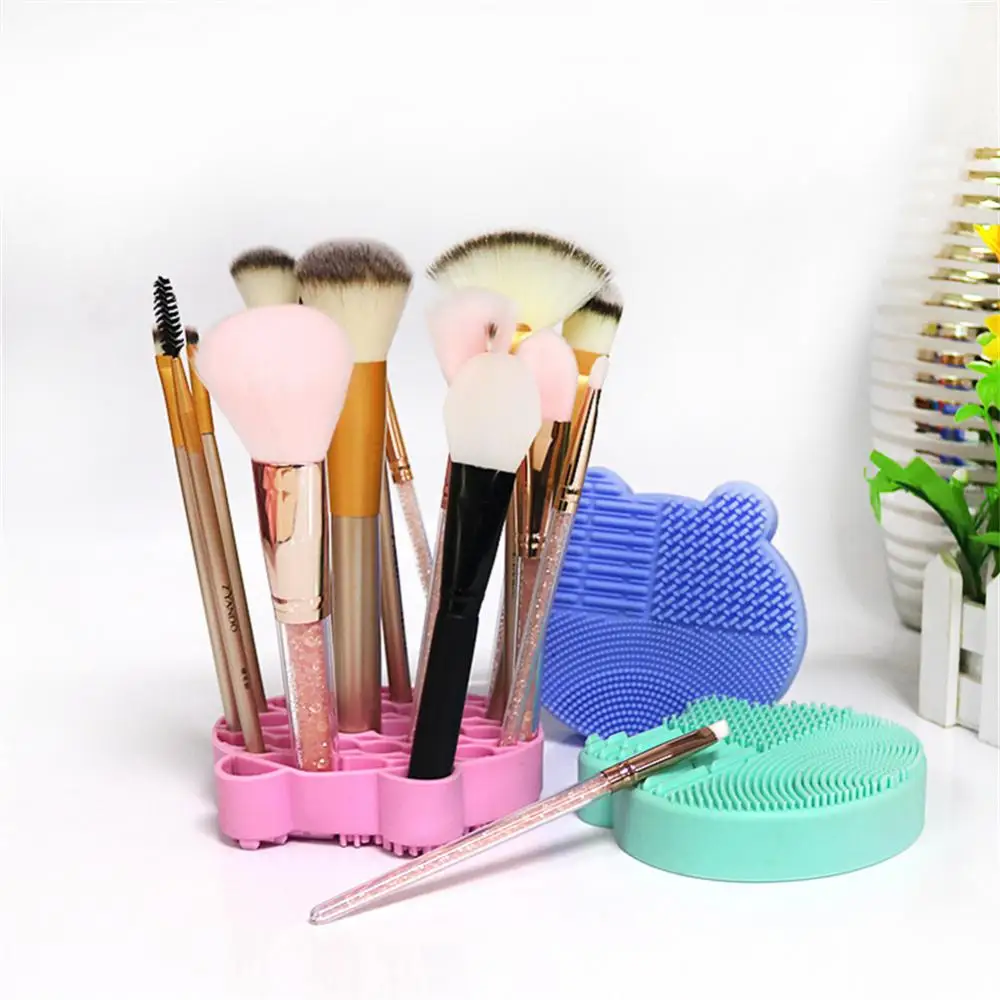 

Multi Lattices Makeup Brush Storage Box Desktop Organizer Dressing Table Bathroom Storage Eyebrow Pencil Makeup Organizer Holder