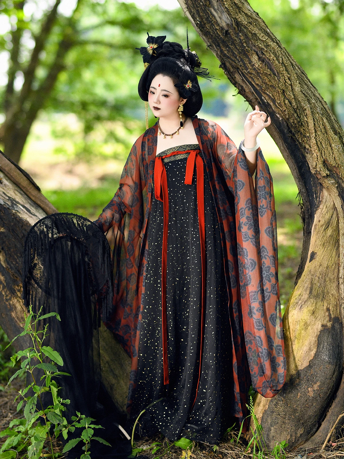 Женское китайское платье Hanfu Qixiong Ruqun традиционное сценическое