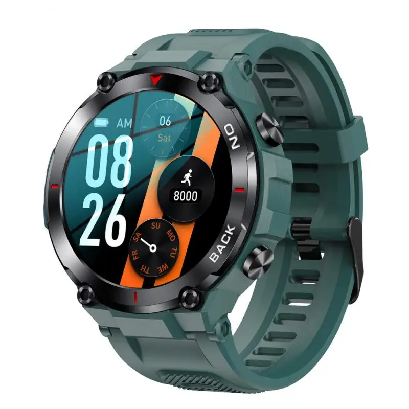 

K37 GPS Smart Watch Men 1.32IPS 480mAh Fitness Tracker 24/7 Heart Rate IP68 Waterproof Blood Ox Outdoor Sport Smartwatch Pk K27