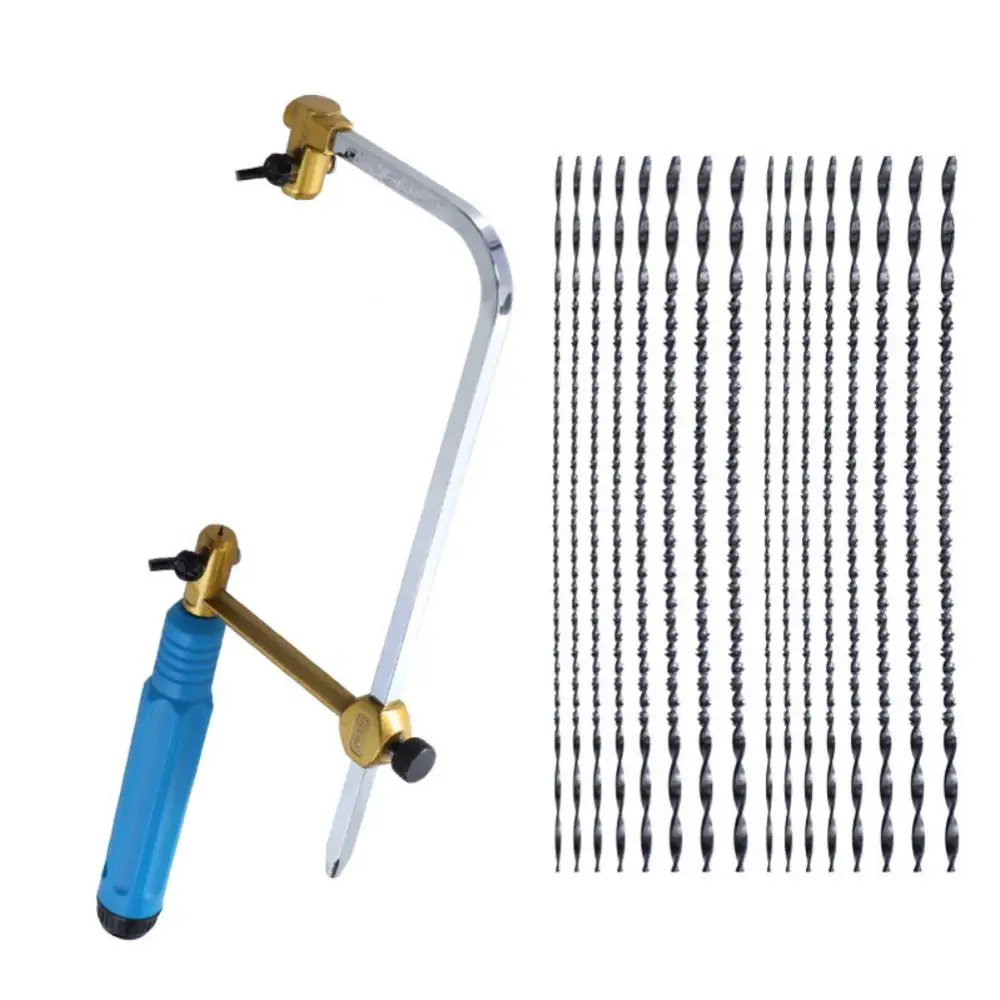 

Регулируемая ручная мини-пила, ювелирная пила U-образного типа, пила для ювелирных изделий, инструменты «сделай сам» для работы по дереву, инструменты для рукоделия с 8/16 спиральными лезвиями