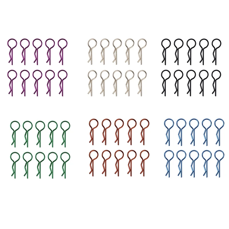 10PCS RC Car Shell Body Clips R Pin Buckles For Axial SCX6 Traxxas MAXX Arrma Kraton 1/5 1/6 1/7 1/8 Parts