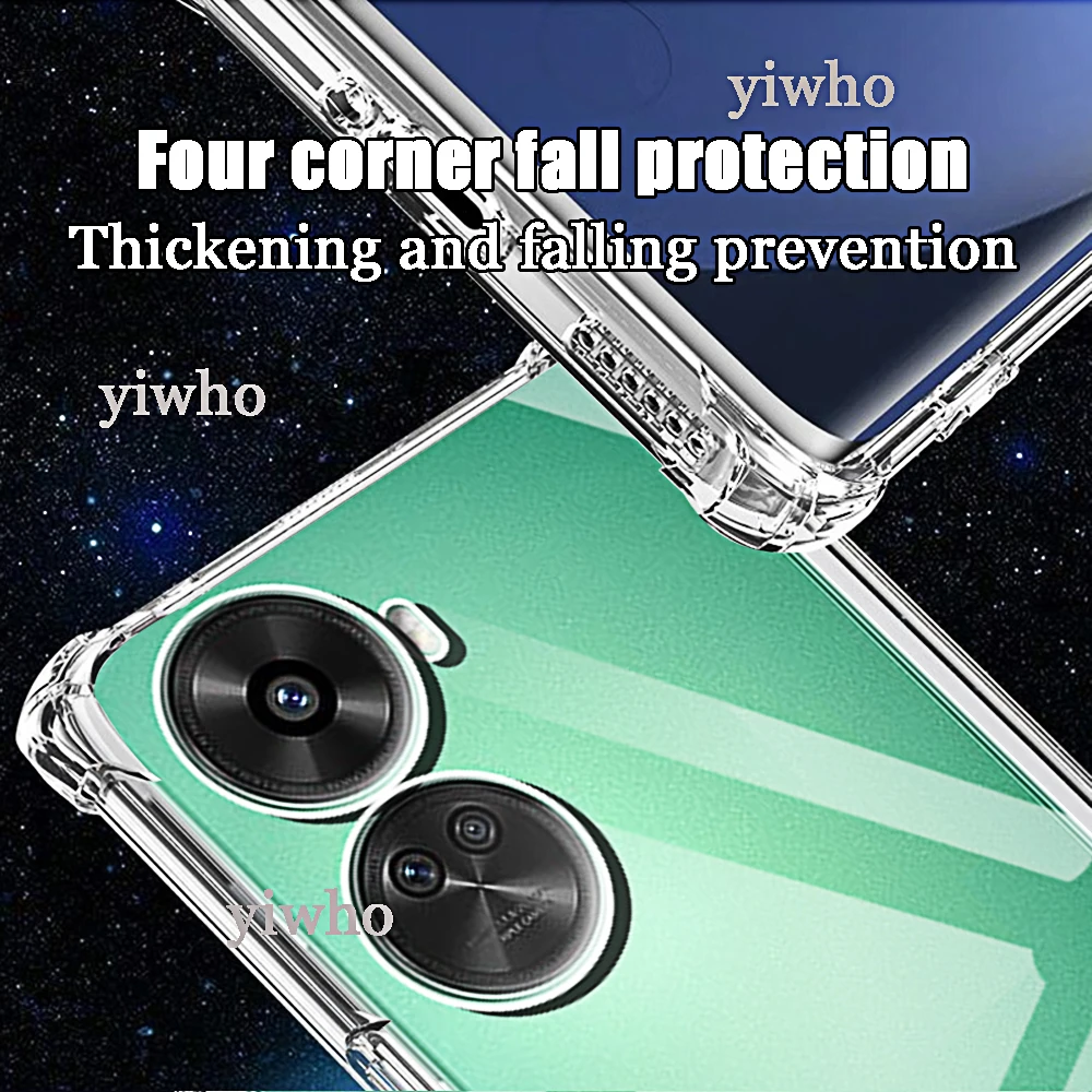 Прозрачный чехол для телефона Huawei Nova 12 Se 11 10 9 8 Pro Lite защитный задней крышки камеры