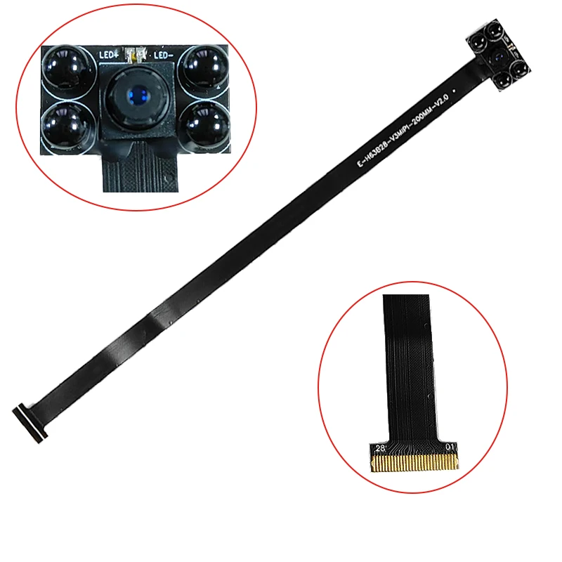 HD 1080P Мини-кабель для камеры 70 градусов MIPI 28 Pin интерфейс 1/4 объектив 200 мм длина