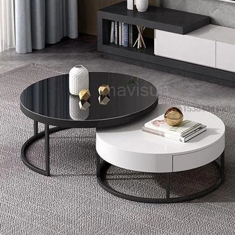 

Modern Simple TV Stand Style Circle Desk Combination Drawers TV Cabinet Multifunctional Meuble Cuisine Theater Furniture