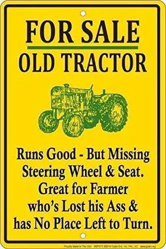 Wsesgn Farm Wall Decor Art Rustc Plate Cafe Vntage Decoratons Гаражные таблички Плакат Металлический Tn Sgns 8x12