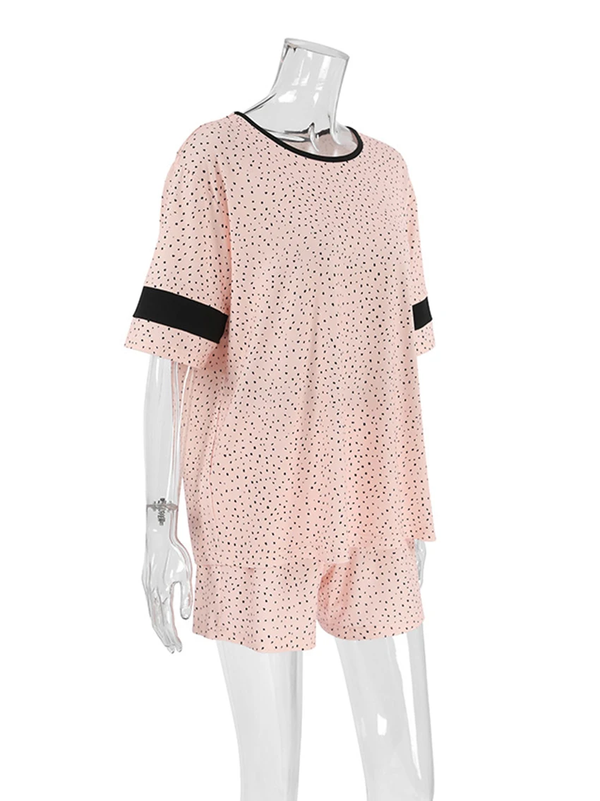 Летняя женская пижама Marthaqiqi костюм из 2 предметов Женская Повседневная Домашняя