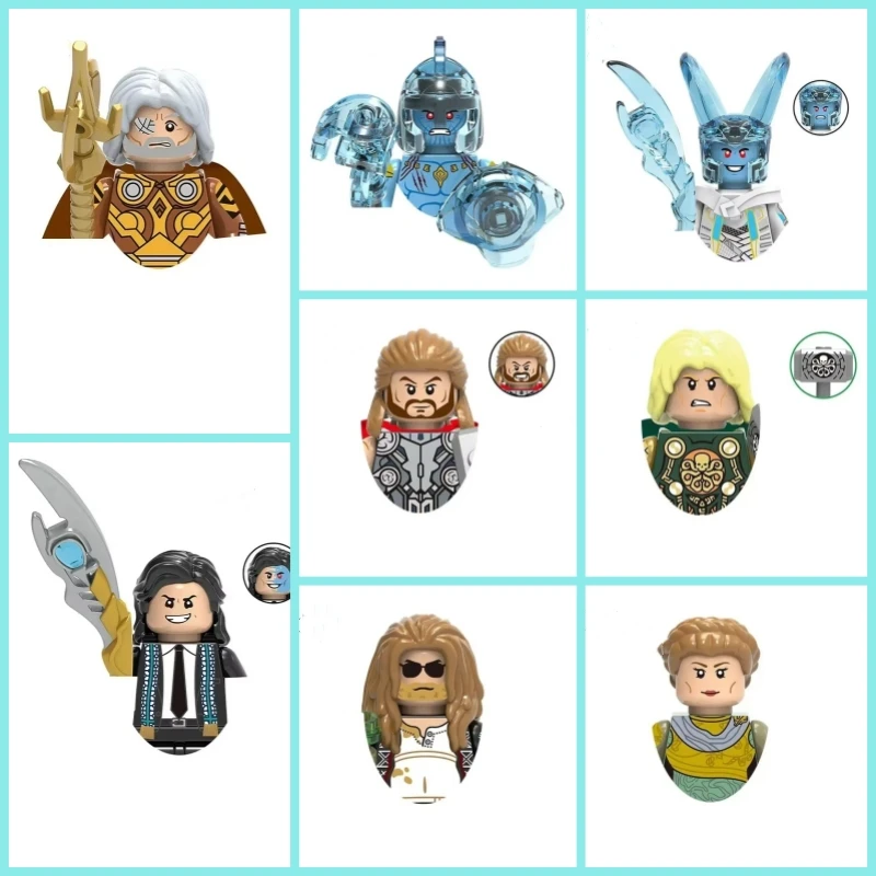 X0269 Odin Thor Loki Laufey строительные блоки герой аниме кирпичи куклы мини Экшн-фигурки