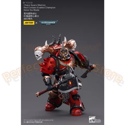 JOYTOY Warhammer 40K Chaos Space Marine Legion Crimson Slayer Chaos Lord Terminator Wizard Lord  фигурка