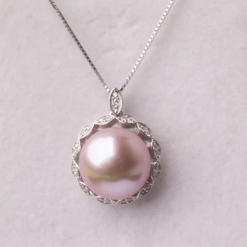 

Pearl Necklace Female Mother's Day Gift for Mom Clavicle Chain Practical Silver Necklace Pendant Jewelry