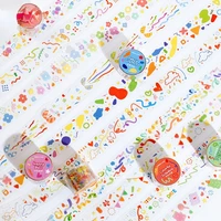 translucent white ink tape stickers wonderful party ins fresh basic color hand account decoration stickers diy toy kawaii gift