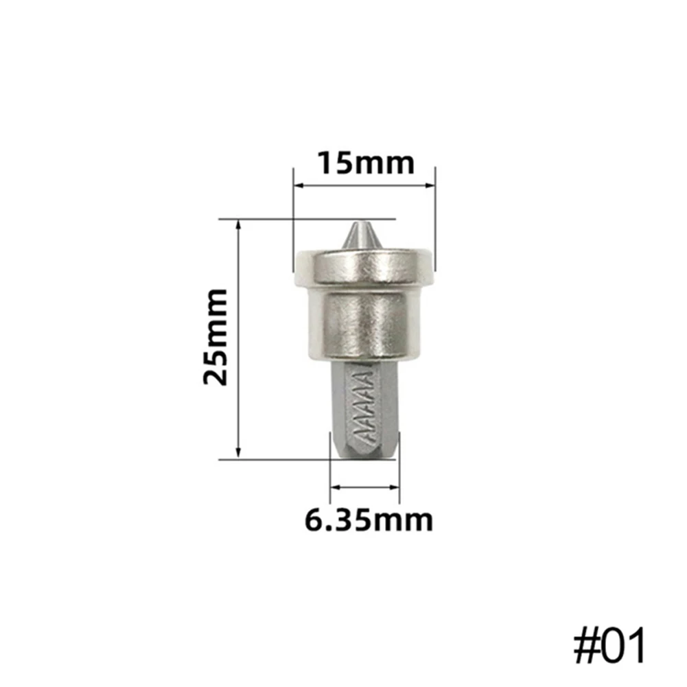 

Power Tools Screwdriver Bit Magnetic Non-slip 25/50mm Chrome Vanadium Steel Positioning Screw Screwdriver Bit Head