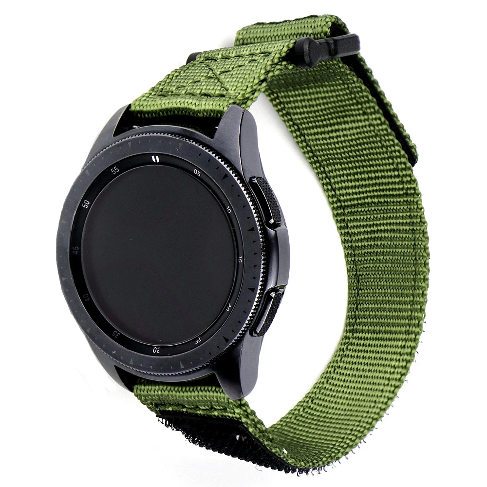 Premium Nylon Sport Military Watch Band For Samsung Galaxy Watch Straps For Men With Quick Release for Smart Watch 20mm 22mm