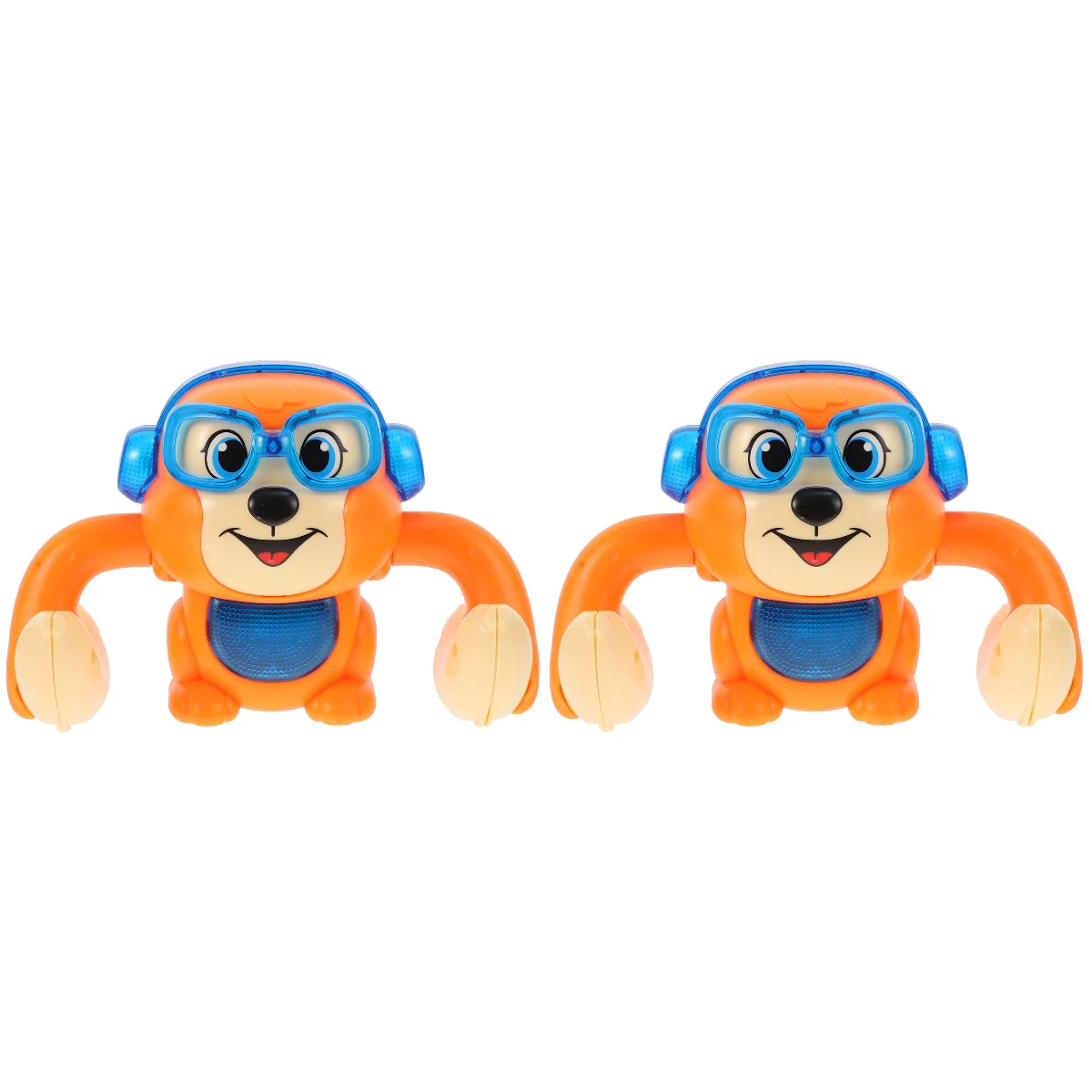 

2pcs Voice-activated Induction Rolling Monkey Light And Children's
