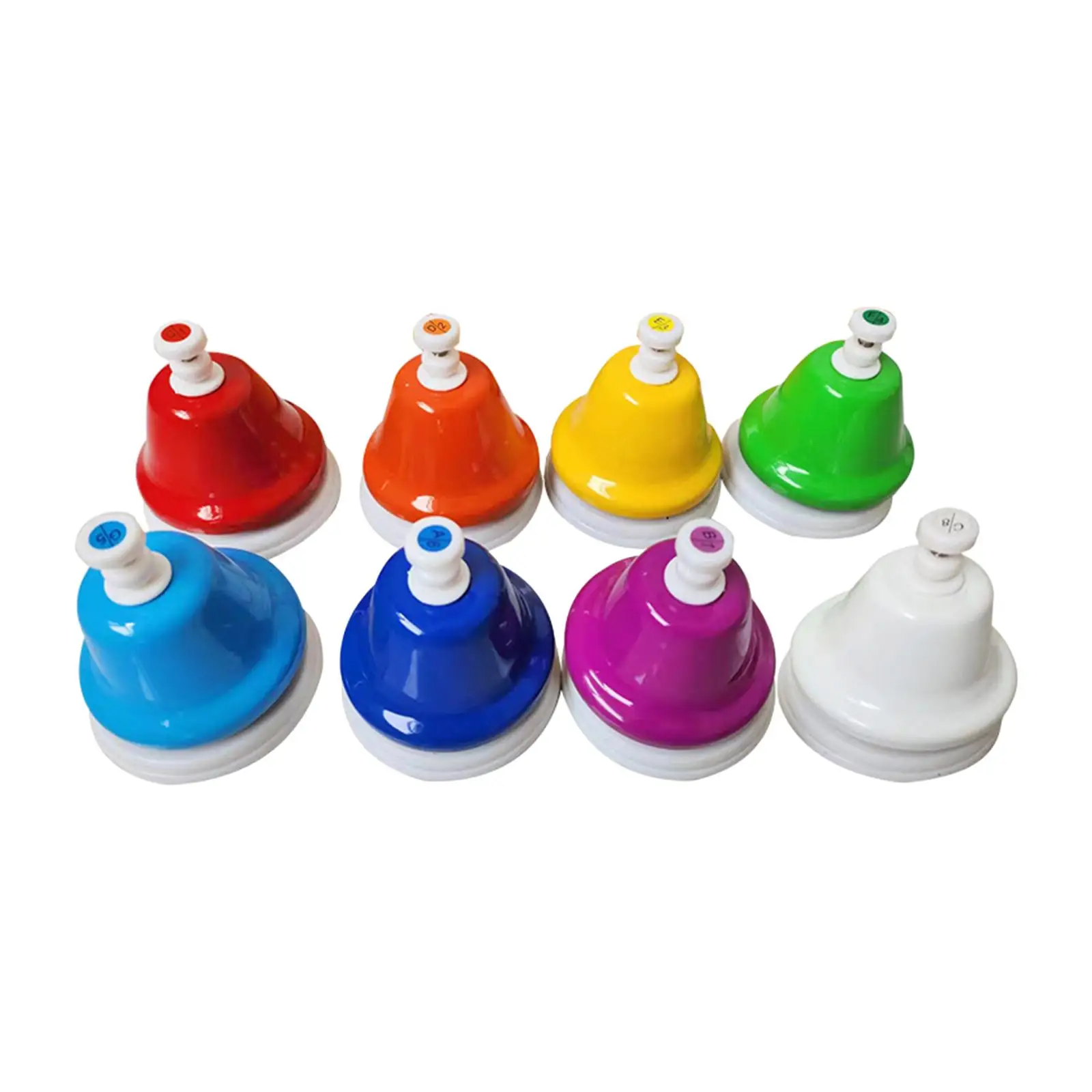 

Desk Bells for Kids Colorful Diatonic Set of 8 Notes Desk Bells Colorful Music Bells Kindergarten Early Childhood Teaching Aid