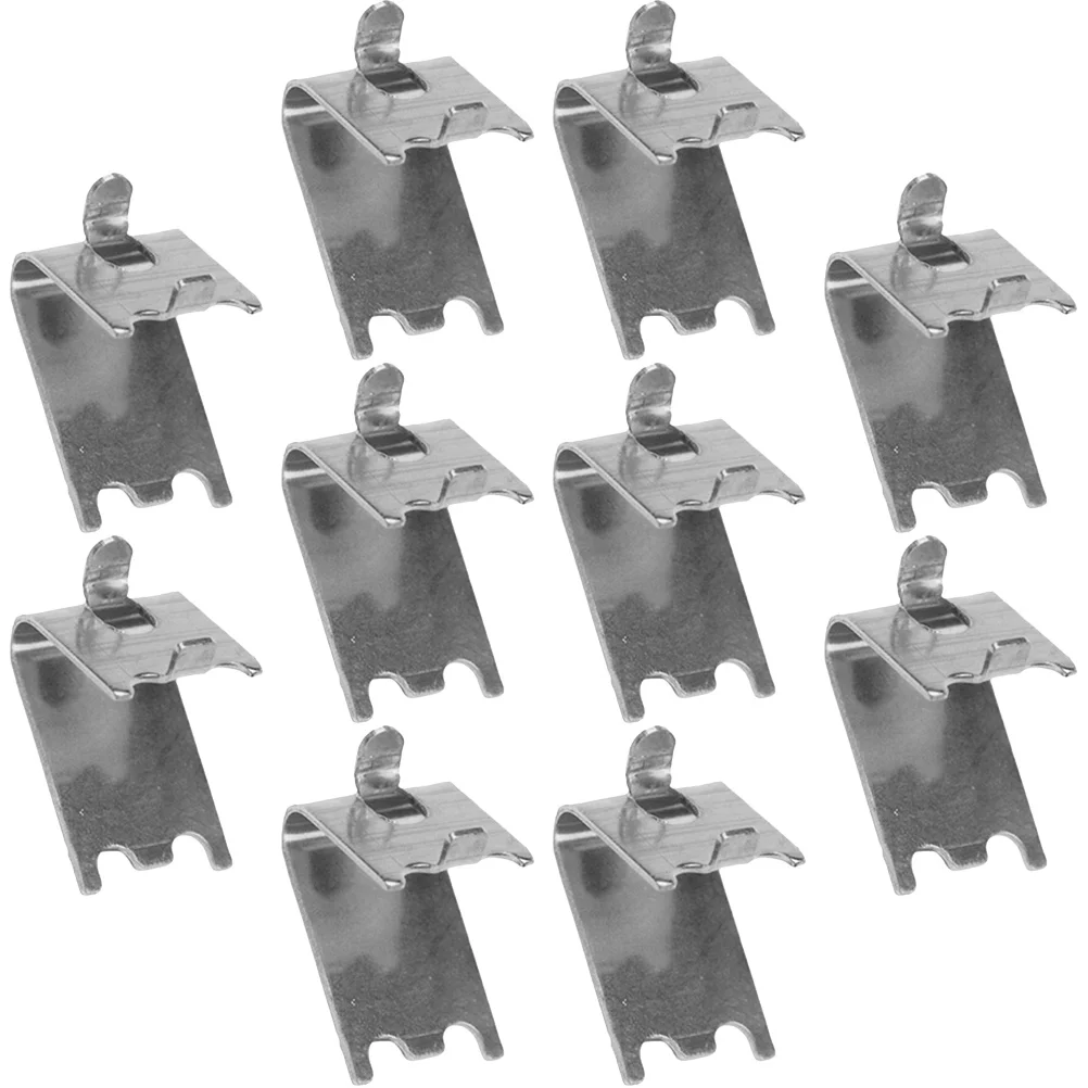 

10 Pcs Freezer Shelf Buckle Cooler Support Clip Heavy Duty Metal Shelves Supports Laminate Square Clips Refrigerator