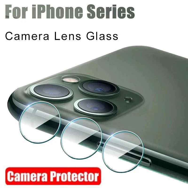 

Camera Protector Glass For iPhone 13 12 Pro Mini SE 2 XS XR X Max 8 7 6 13 Plus Clear Protective Phone Back Camera Lens Glass