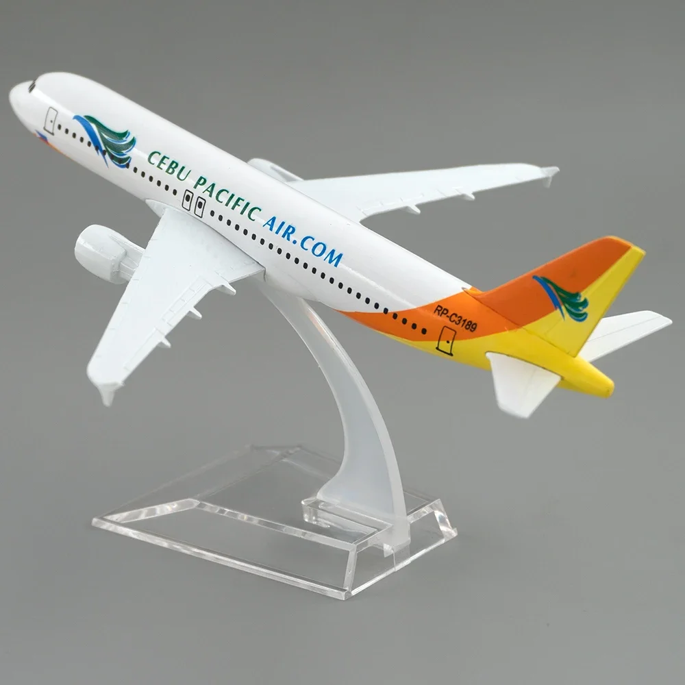 Фото Масштаб 1:400 320, металлическая копия самолета 16 см!) Pacific Philippines A320, литая модель самолета Airbus, детский подарок №3