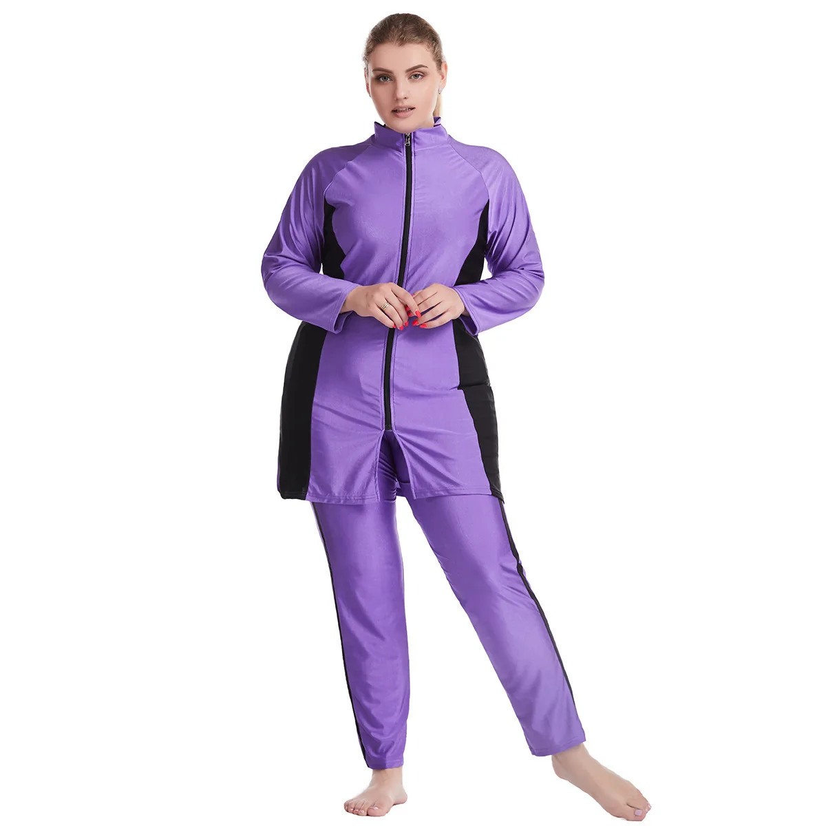 

Muslim Swimwear Women Burkini 3 Piece Set Hijab Swimsuit Cover Up Bathing Suit Dubai Turkey Clothing Burkini Mujer Musulmana 6XL
