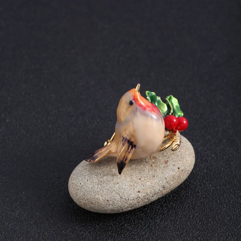 

Sophisticated Simple Enamel Bird Brooch