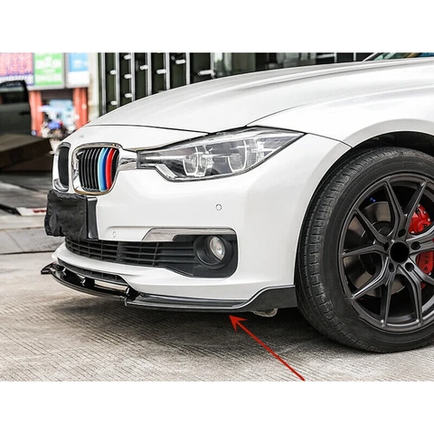 Передний бампер автомобиля, сплиттер для BMW 3 серии F30 F35 2013-2019, комплект кузова, спойлер, сплиттер, бампер из АБС-пластика, защитная крышка для губ