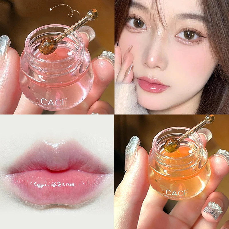 

Moisturizing Lip Balm Natural Cherry Honey Nourishing Essence Lip Oil Anti-wrinkle Fade Lip Lines Lip Care Serum Lip Balm