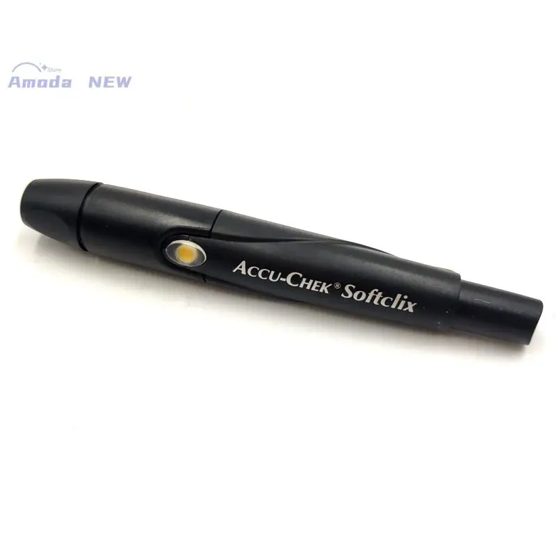 Фото Accu-Chek Softclix FastClix Lancet device Набор Accuchek для диабета accu check Ланцирующая ручка Палец стерильный кровь 50 Ланцетов! ** №3