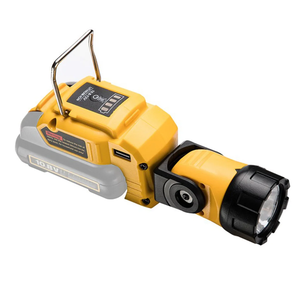 

Work Lamp Flashlight DCL510 10.8V 12V -Ion Battery LED Cordless Work Light Portable Spotlight, for , Yellow