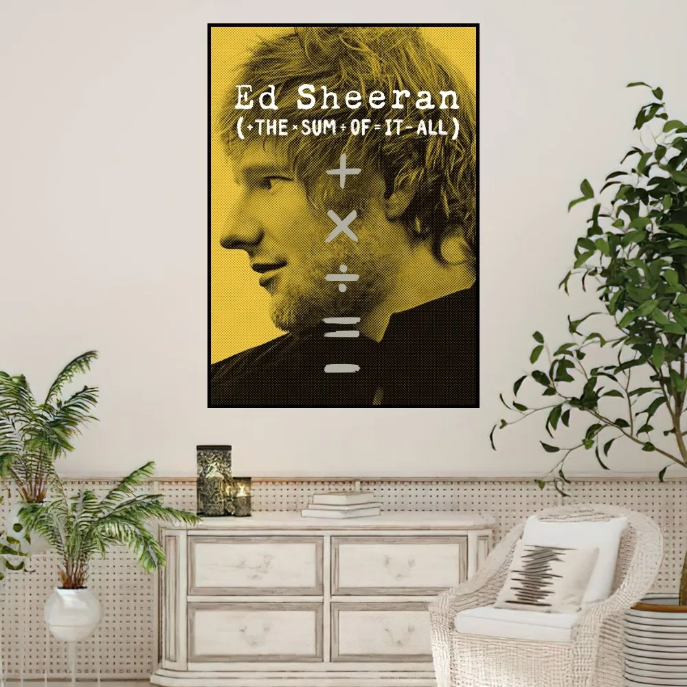 Певец E-Ed крутой S-Sheeran плакат домашние принты настенная живопись спальня гостиная