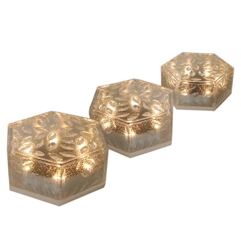 

Solar Garden Lights,Waterproof Solar Brick Lights For Pavers Walkway Patio Yard Deck Step Lawn Decor Lighting