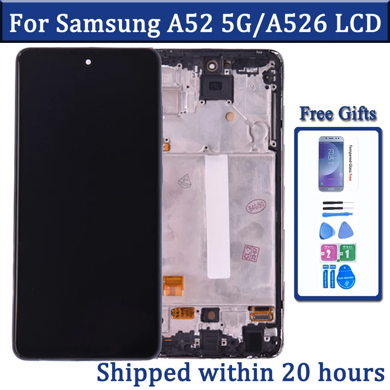 6 4 дюйма протестировано для Samsung A52 5G A5226 ЖК-дисплей с сенсорным экраном и