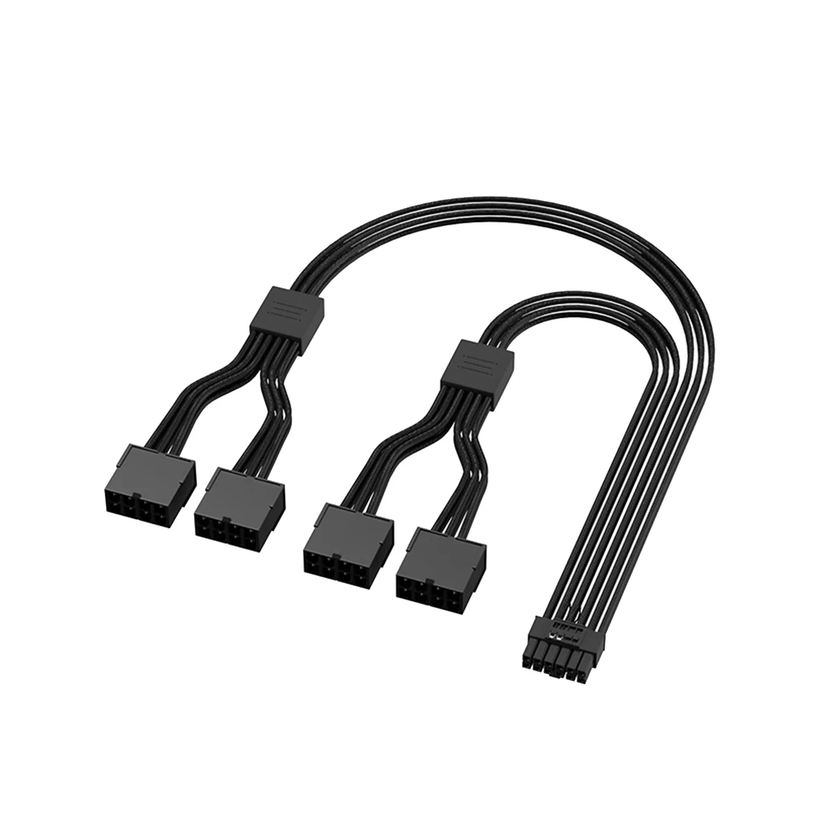 

PCIE 5.0 Extension Cable 12VHPWR Power Cable 16Pin(12+4) Male to 4X8Pin Extension Cable for RTX 3090Ti and 4000
