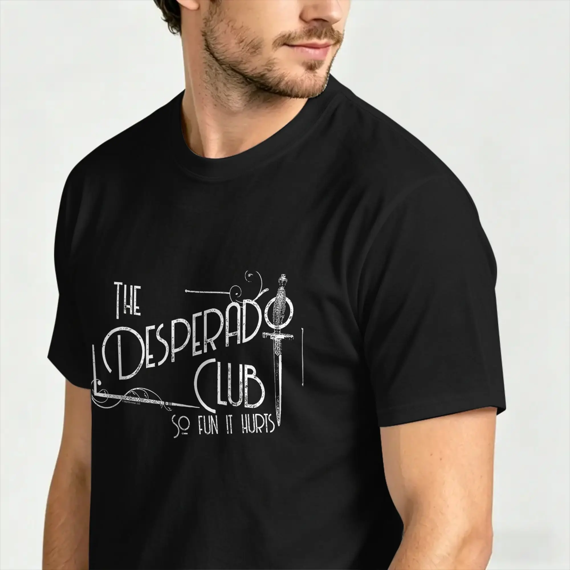 Фото Футболка The Desperado Club, мужские забавные футболки из чистого хлопка, футболки с круглым вырезом и короткими рукавами, летняя одежда №3