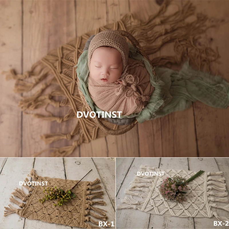 Dvotinst реквизит для фотосъемки новорожденных Детская фотография Ретро пеньковые