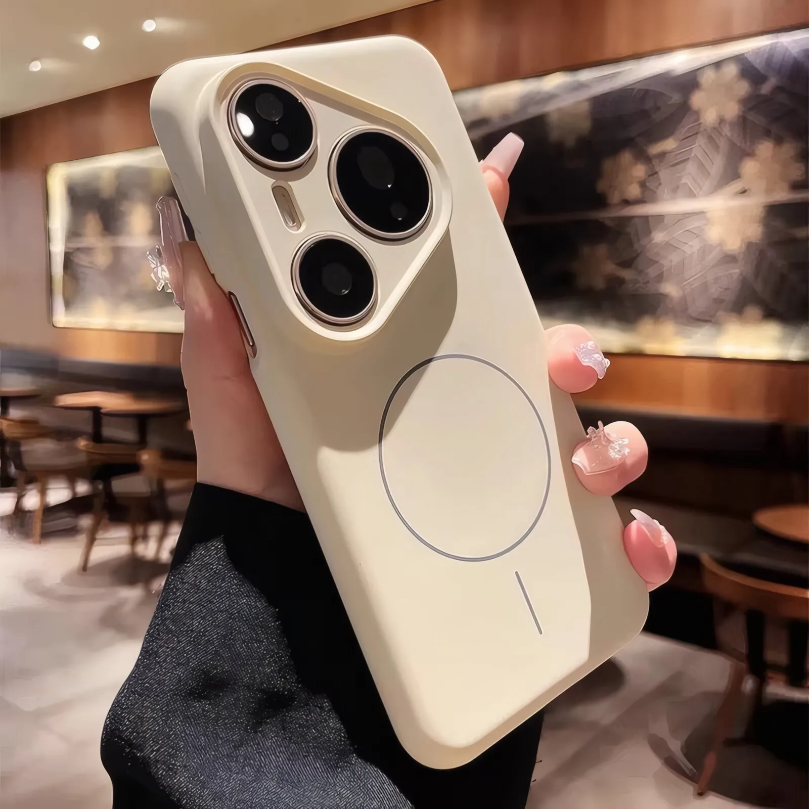 Фото Чехол для HUAWEI Pura 90S Pro Max 5G, матовый, из жидкого силикона, приятный на ощупь, ударопрочный, с магнитной защитой, задняя крышка-накладка